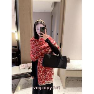 CHCH2026新作ツバキカシミヤマフラー｜エレガントなお嬢様ムード