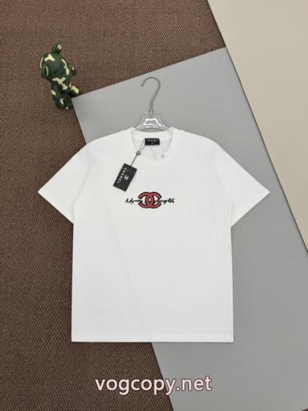 CH偽物 ブランド 販売超激安価格 目玉商品  スタイルアップ見えなシンプル半袖Tシャツ 5 