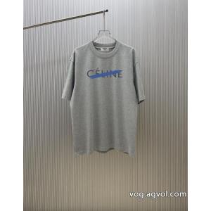 CELINE偽物 通販Tシャツ美しい 冬らしく爽やかな印象 26SS洗練デザイン.